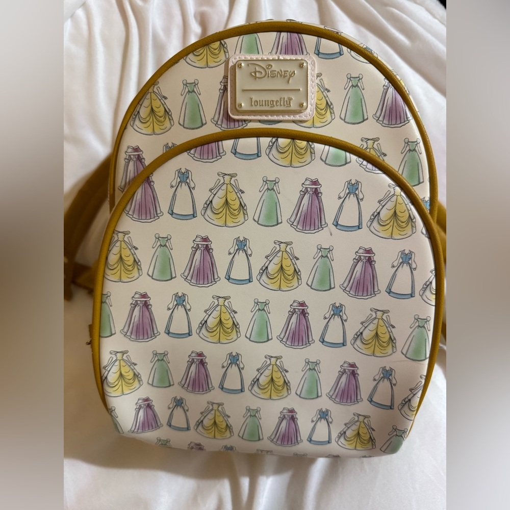 Loungefly Disney’s Belle Dress Pattern Mini Backpack